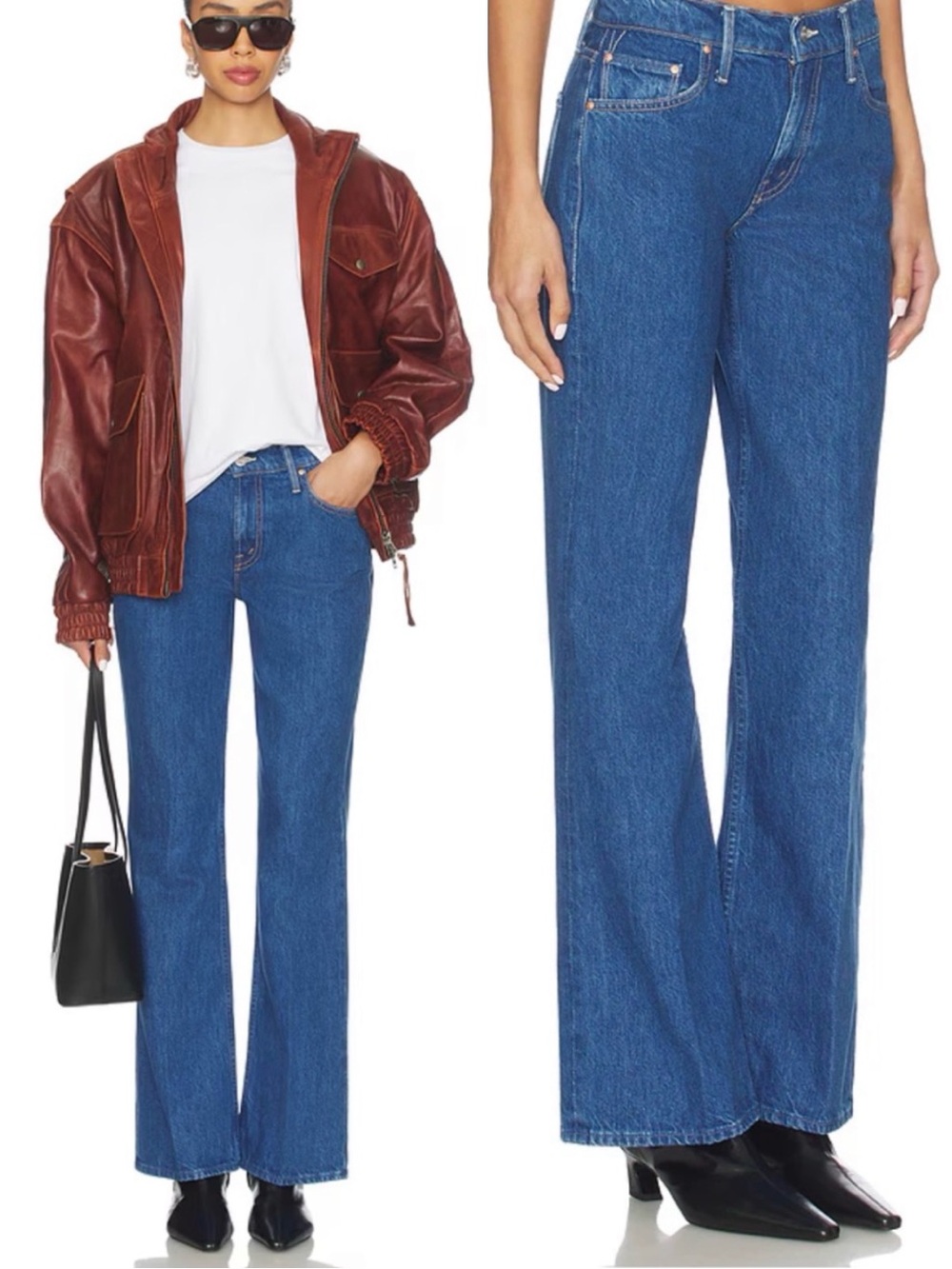 MOTHER SUPERIOR Jeans The Bookie Sneak Scoot This Way 
High-Rise Blue Size 27